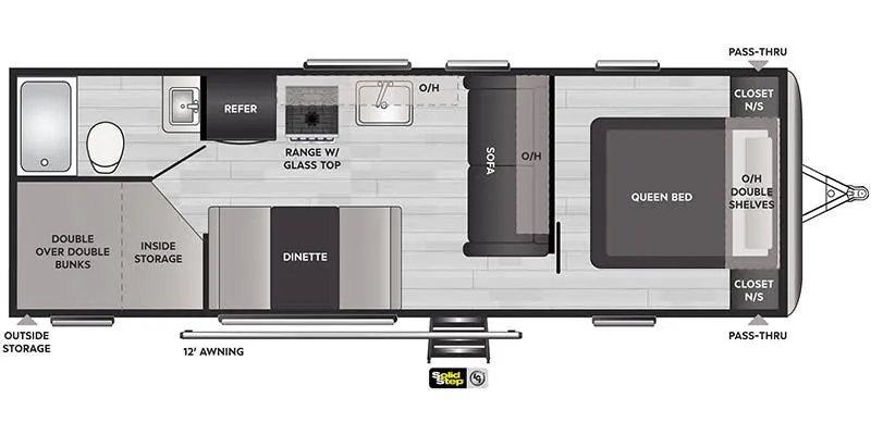 2022 Keystone Springdale 260TBWE floor plan