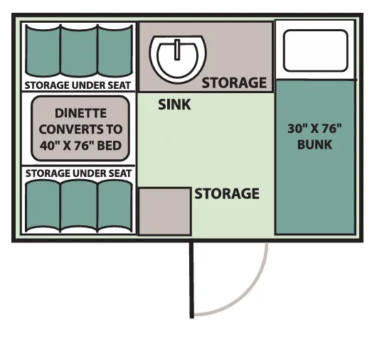 Aliner Scout-Lite Base floor plan