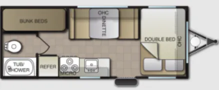 Pacific Coachworks Panther Mini 16BB floor plan