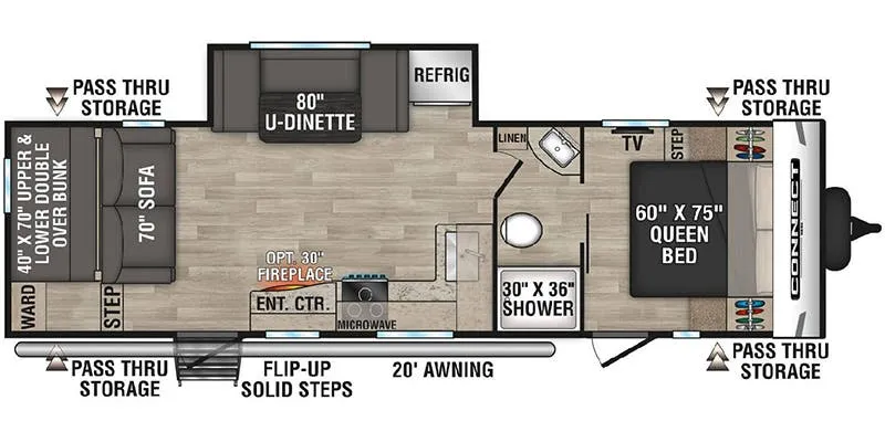 K-Z Connect SE C261BHSE floor plan