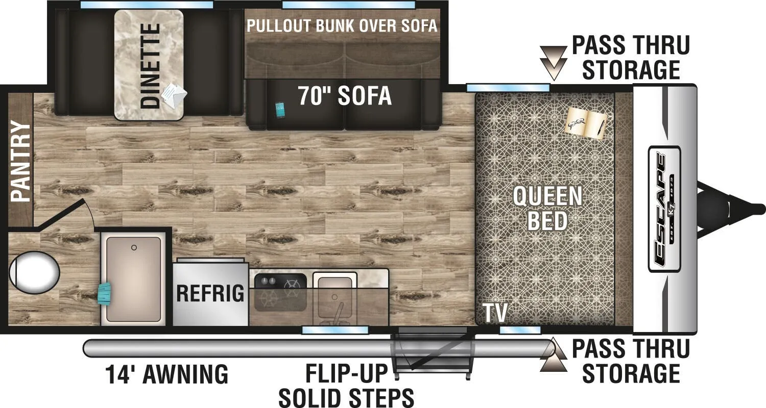K-Z Escape E191SS floor plan