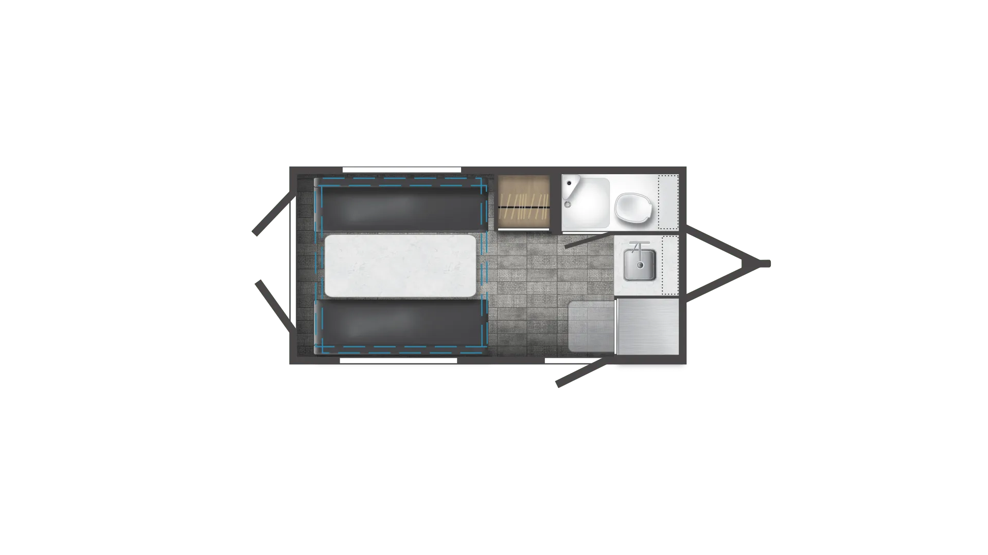 Winnebago HIKE 100 H1316SB floor plan
