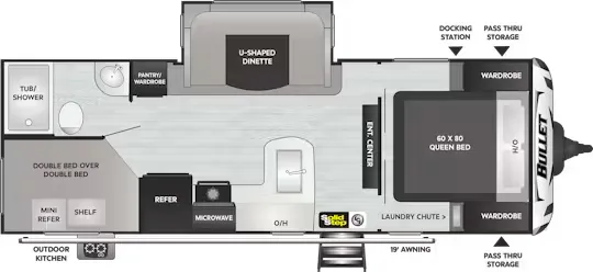 Keystone Bullet Premium 243BHSWE floor plan