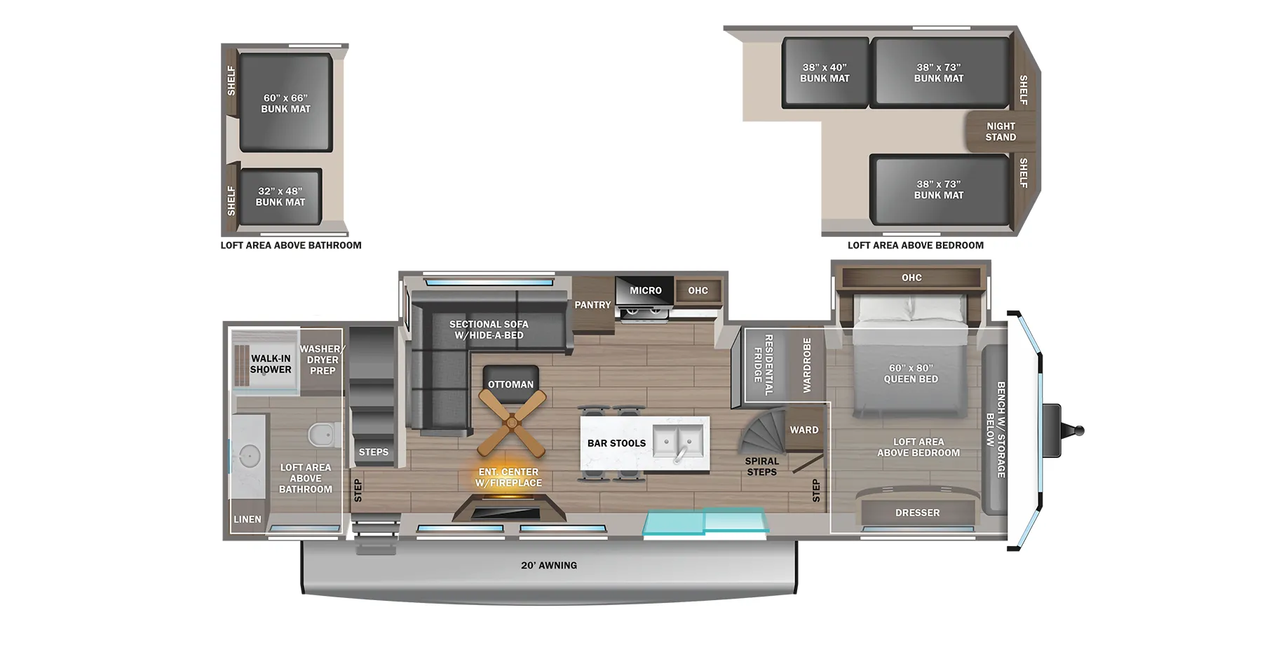 Jayco Jay Flight Bungalow 40LSDL floor plan