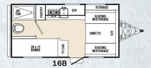 Coachmen Clipper 16B floor plan