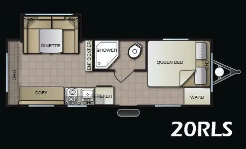 Pacific Coachworks Panther Mini 20RLS floor plan