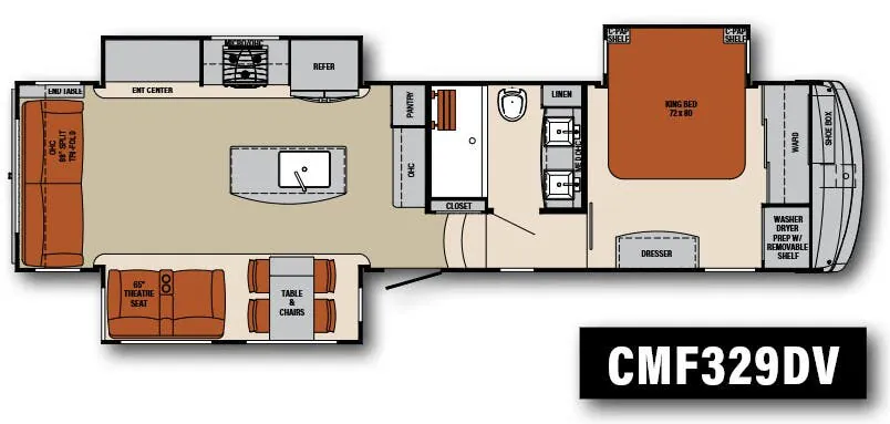 Palomino Columbus 1492 CMF329DV floor plan
