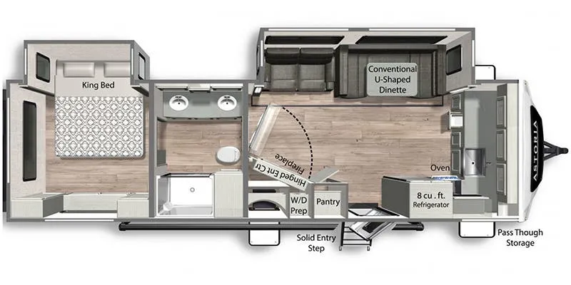 2022 Dutchmen Astoria 2913FK - Floor plan