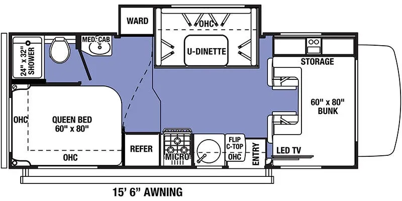 Forest River Sunseeker 2150S LE floor plan