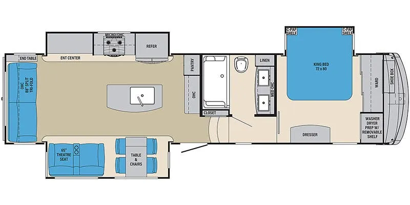 2022 Palomino Columbus 329DVC floor plan