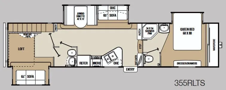 Coachmen Chaparral 355RLTS floor plan
