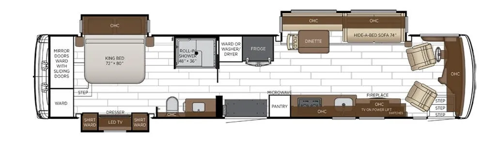 Newmar Dutch Star 4311 floor plan