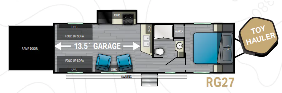 Heartland Pioneer RG27 floor plan