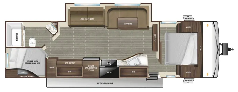 Starcraft Autumn Ridge 28BHS floor plan