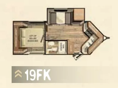 Cruiser RV ViewFinder Signature 19FK floor plan