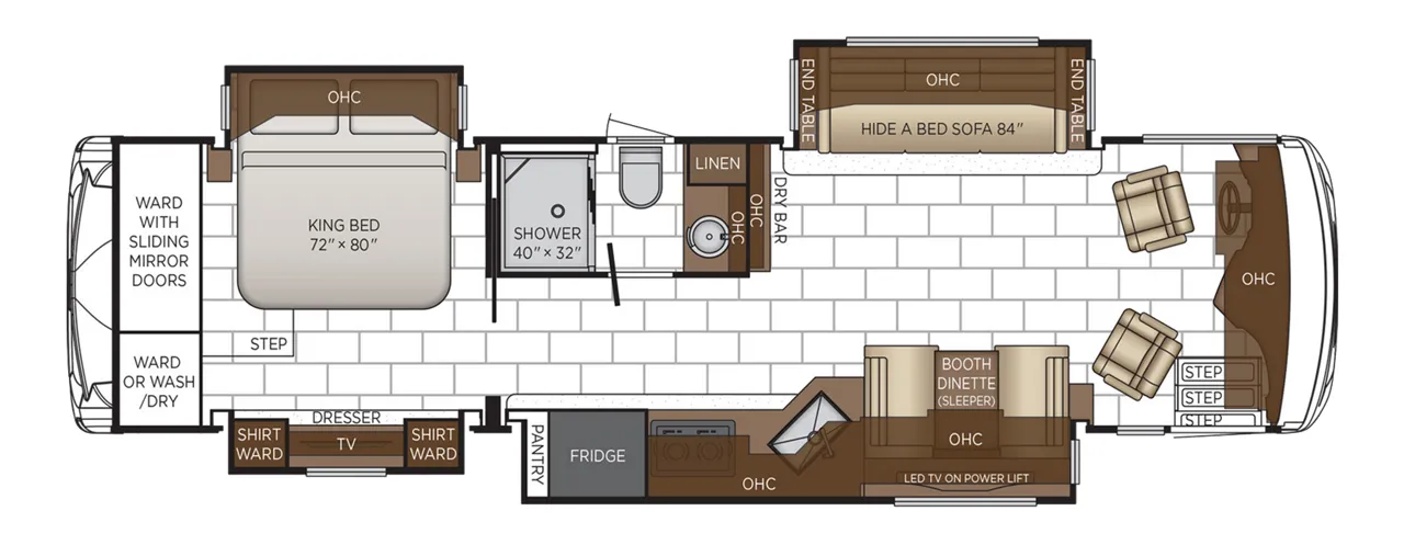 Newmar Ventana 3512 floor plan