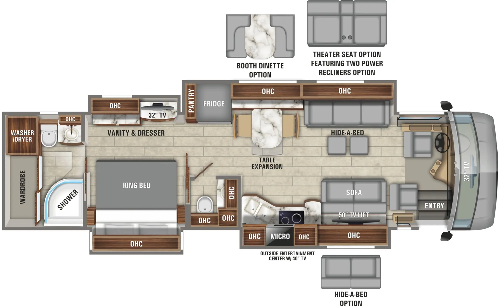Entegra Coach Aspire 40P floor plan