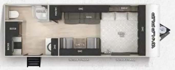 Forest River Cherokee Wolf Pup 16HE floor plan