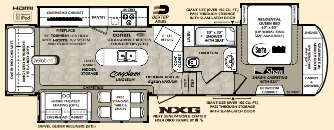 Forest River Wildcat 333MK floor plan