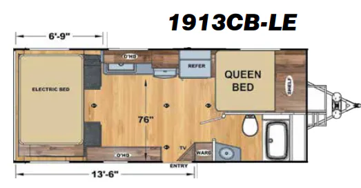 Eclipse Iconic 1913 CB-LE floor plan