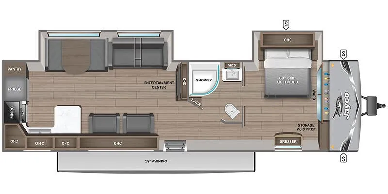 2025 Jayco Jay Flight SLX 290RKS - Floor plan