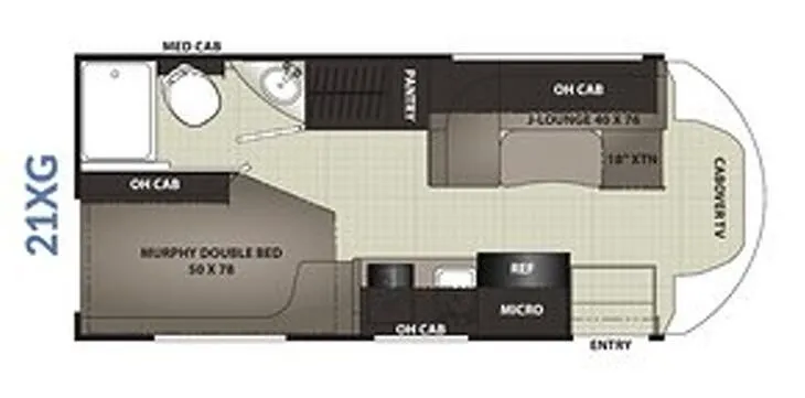 Coachmen Cross Trek 21XG floor plan