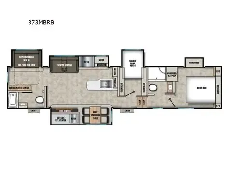 2025 Coachmen Chaparral 373MBRB floor plan