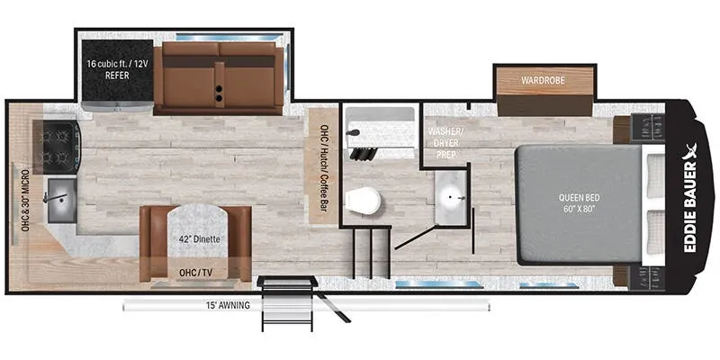 Heartland Eddie Bauer 2500RK floor plan