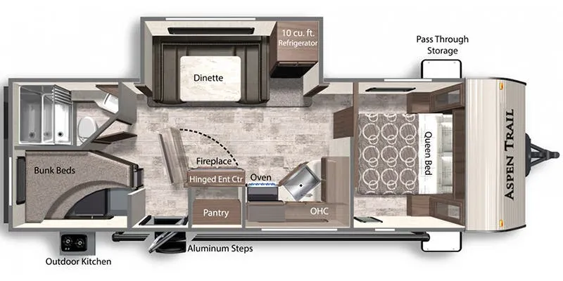 Dutchmen Aspen Trail 2550BHS floor plan