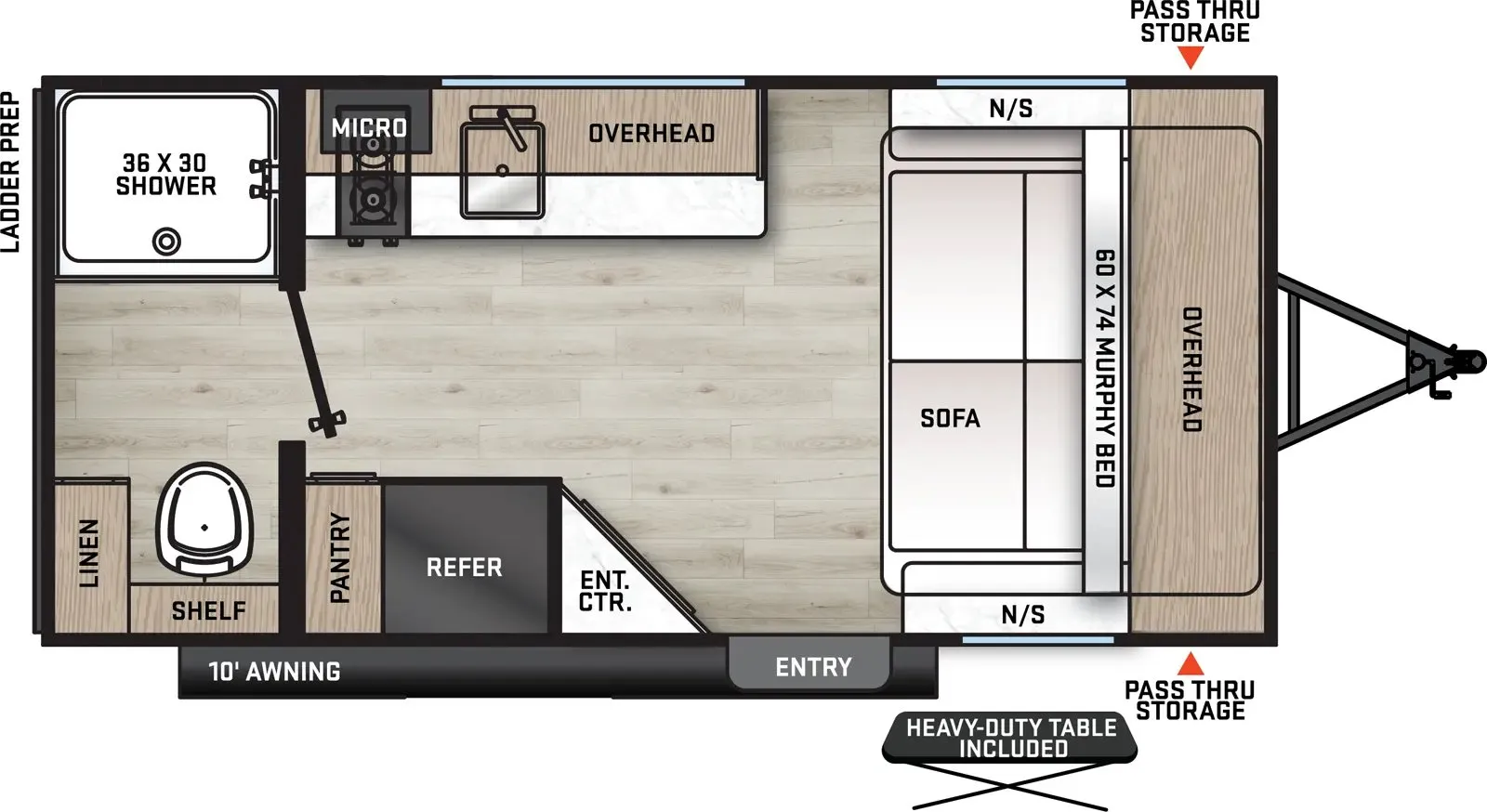 Coachmen Catalina Summit Series 7 164RB - DSO floor plan