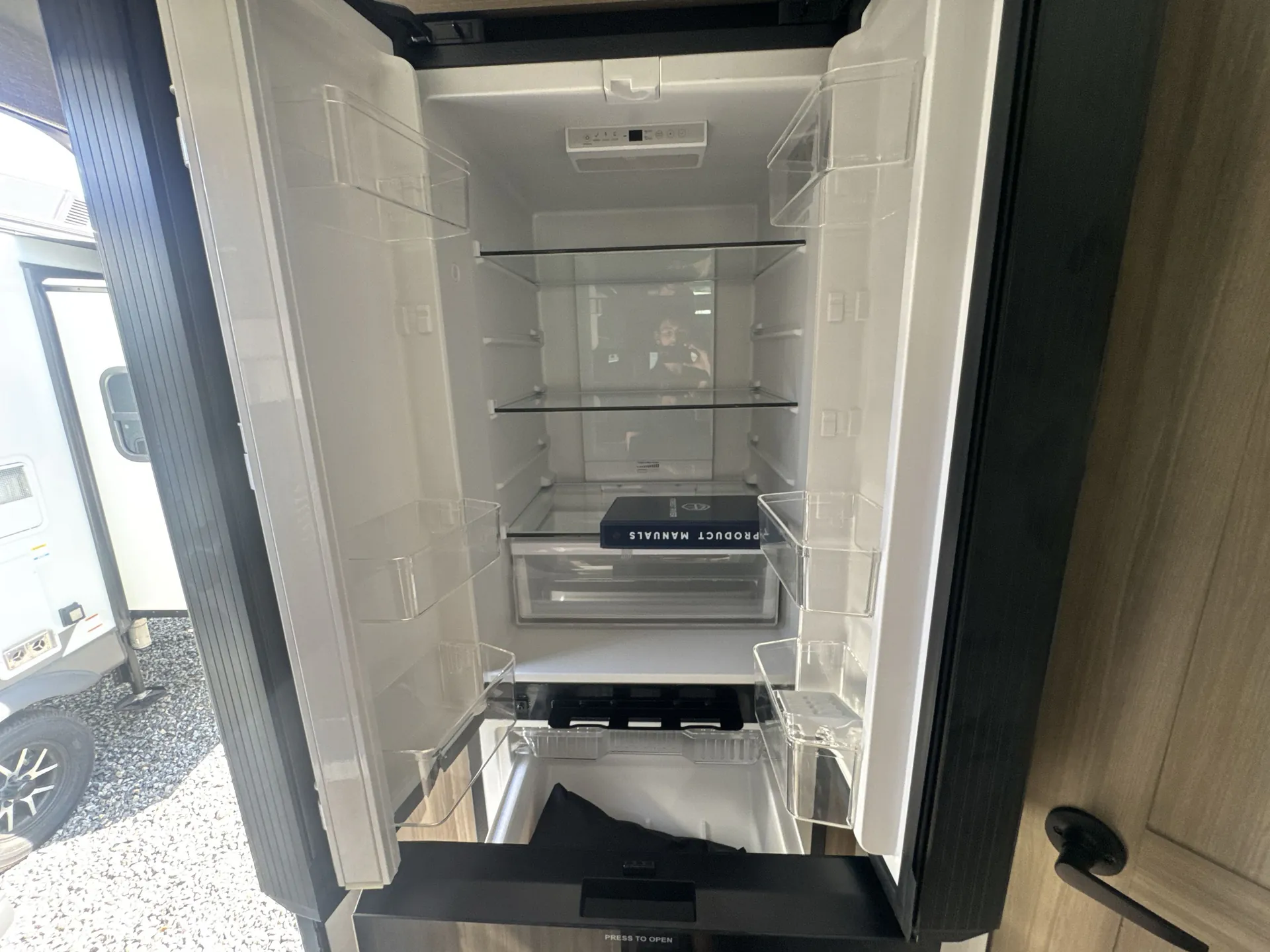 2027 Forest River Rockwood Mini Lite 2109S — fridge open