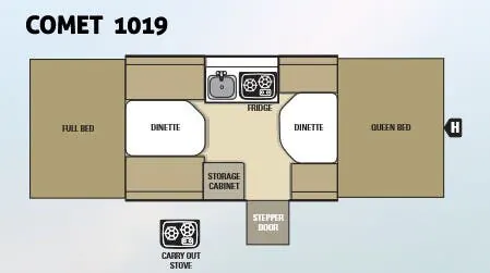 Starcraft Comet 1019 floor plan