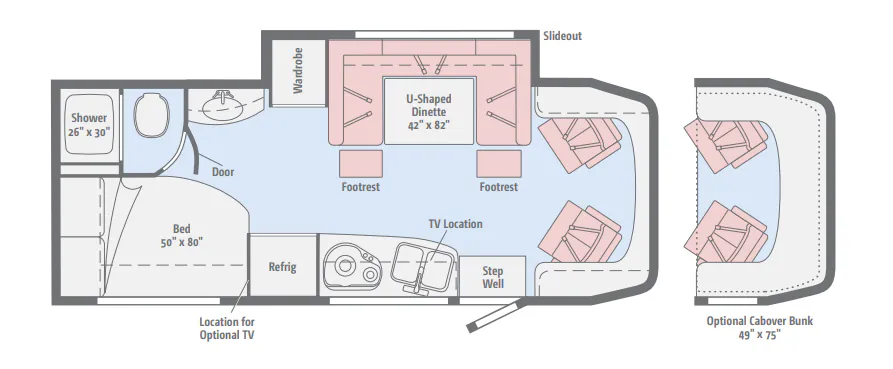 Winnebago View 24J floor plan