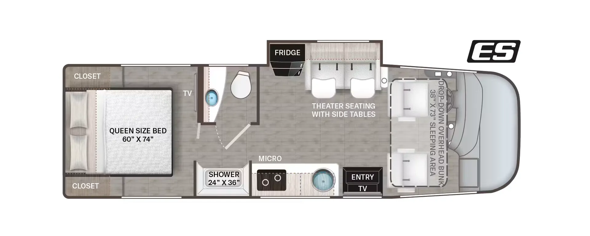 Thor Motor Coach Freedom Traveler A26 floor plan