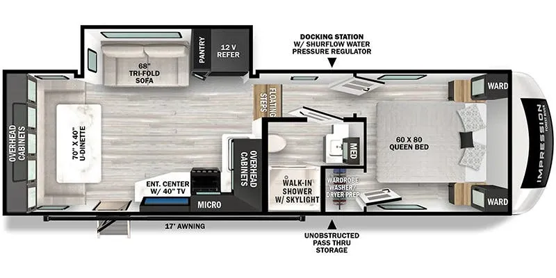 2024 Forest River Impression 242RD - Floor plan