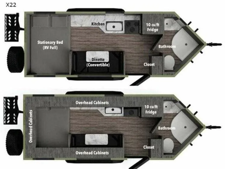 2022 Imperial Outdoors Xplore X22 - Floor plan