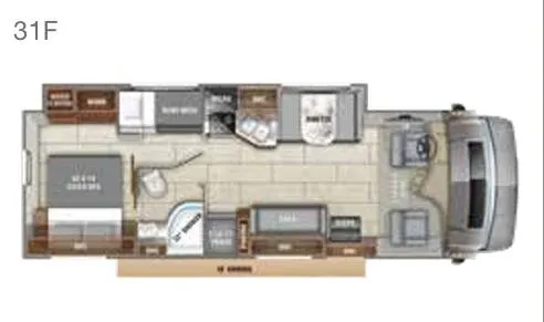 Entegra Coach Odyssey 31F floor plan