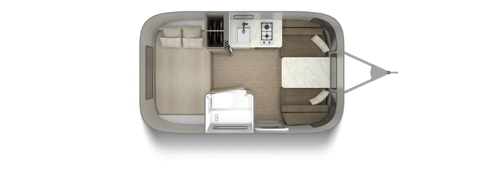 2026 Airstream Caravel 16RB floor plan