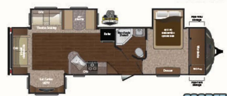 Keystone Sprinter 299RET floor plan