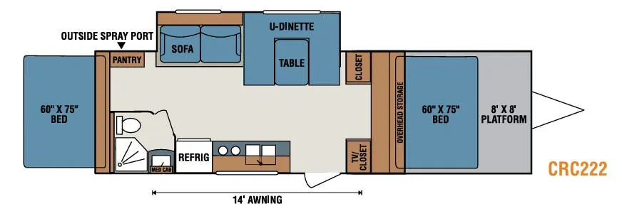 K-Z Rock Climber CRC222 floor plan