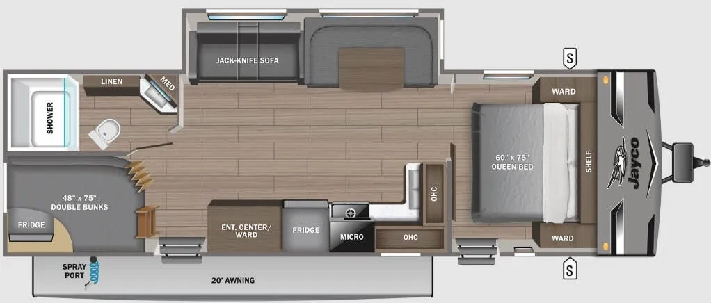 Jayco Jay Flight 286BHSW floor plan
