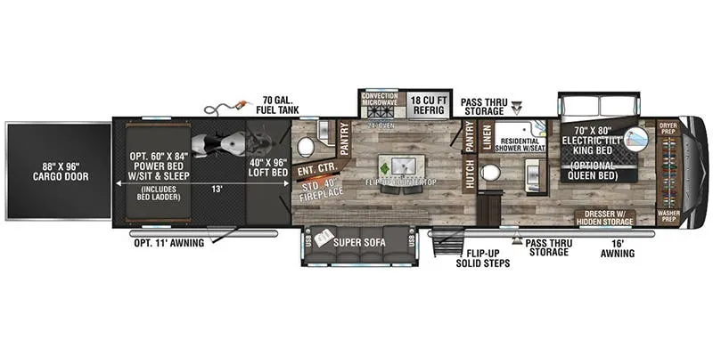 K-Z Venom V4013TK floor plan