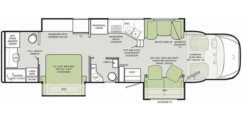Tiffin Allegro Bay 38 BB floor plan