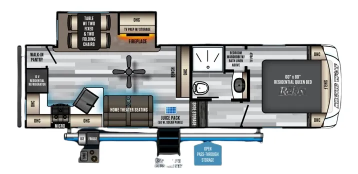 Forest River Cherokee Arctic Wolf 261RK floor plan