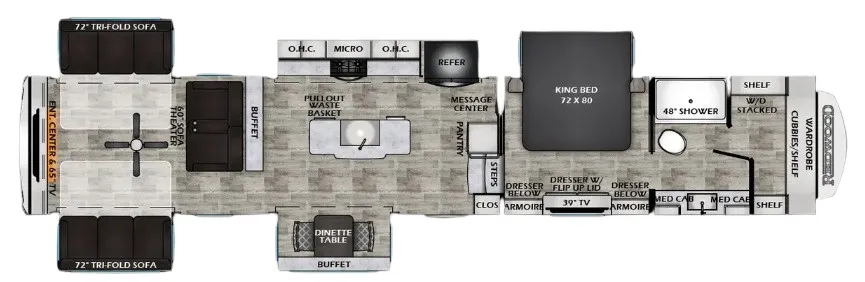 2025 CrossRoads Redwood 415RD - Floor plan