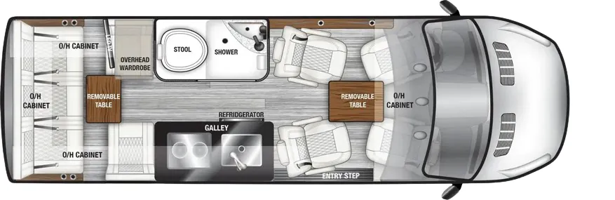 OGV Luxury Coach VTOUR Ford 7RLFTA floor plan