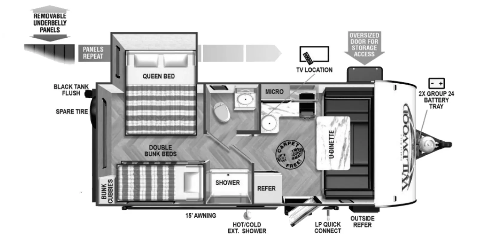 2022 Forest River Wildwood FSX 176QBHK - Photo 3