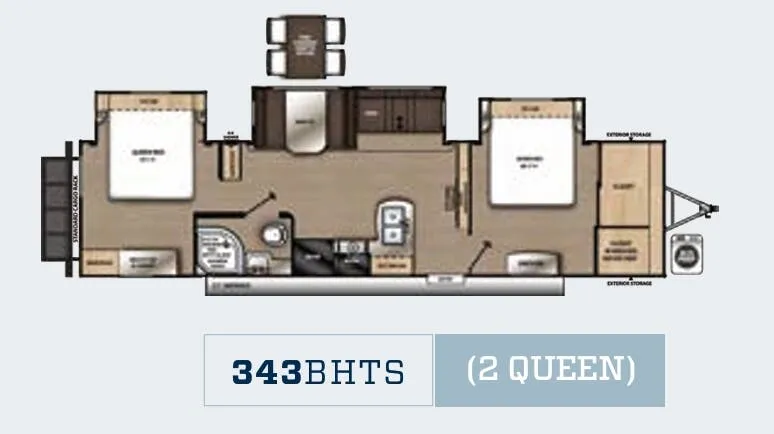 Coachmen Catalina Legacy Edition 343BHTS2Q floor plan