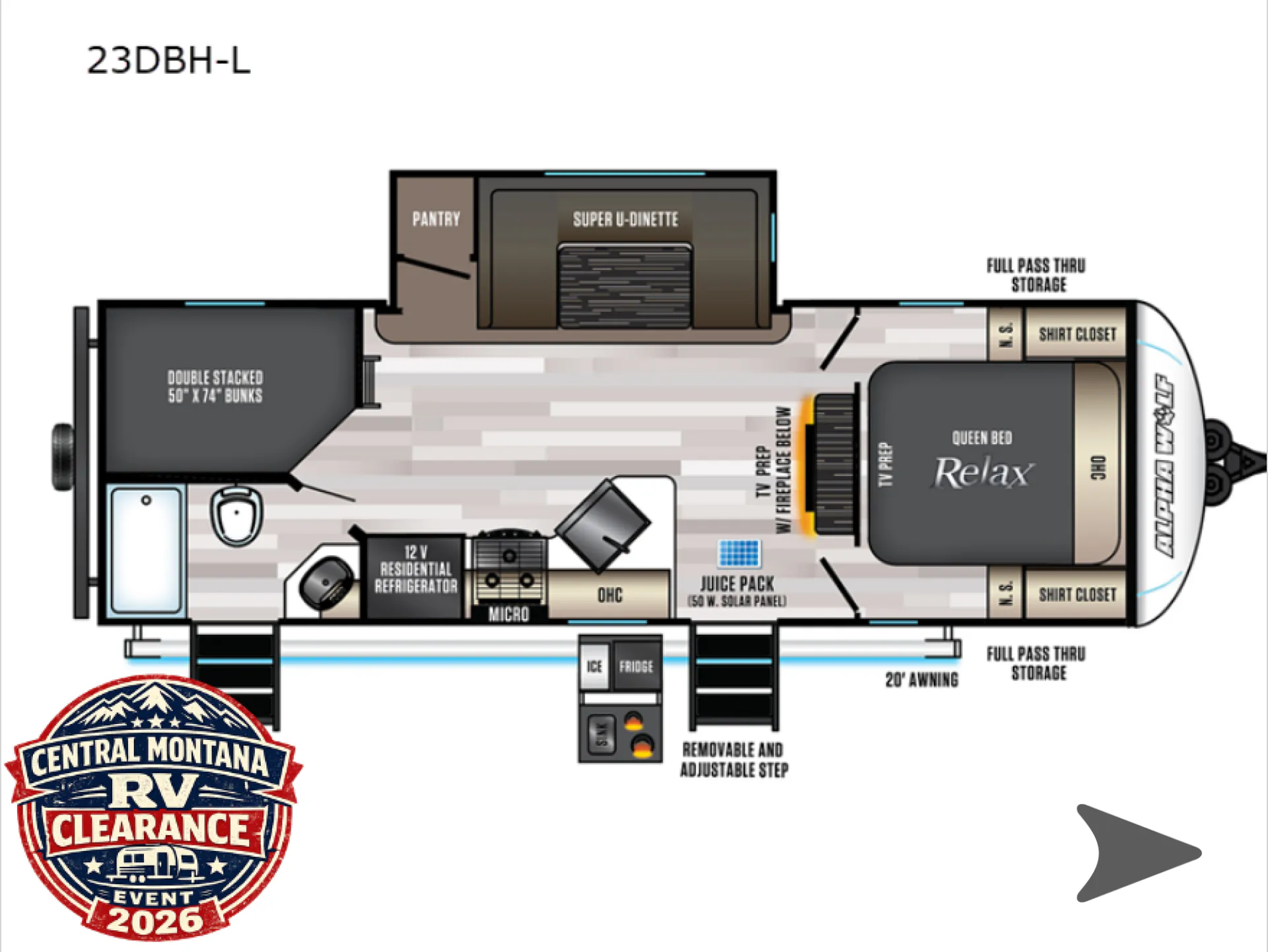 2022 Forest River Cherokee Alpha Wolf 23DBH - Photo 2
