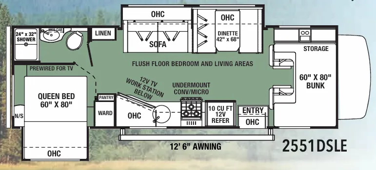 Forest River Forester LE 2551DSLE floor plan